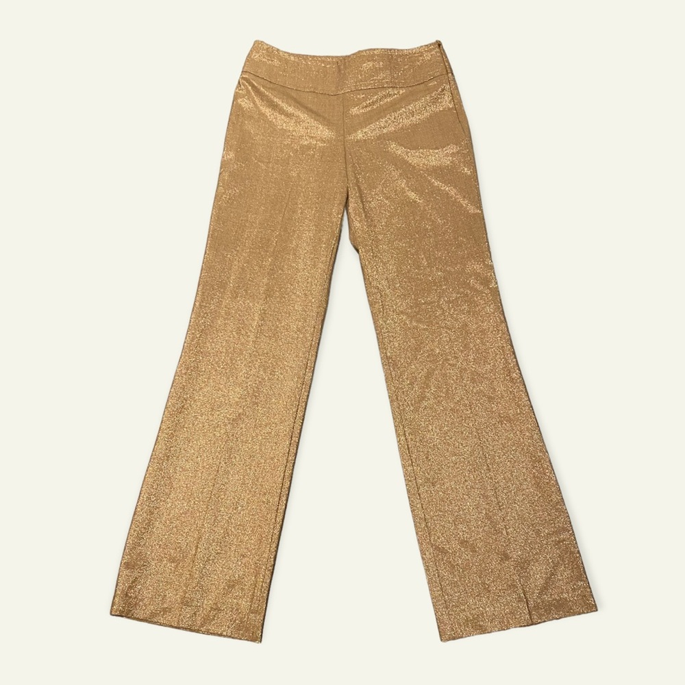 BCBGMAXAZRIA Gold Dress Pants